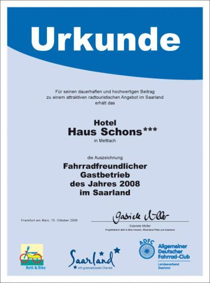 Hotel Haus Schons Mettlach Luaran gambar